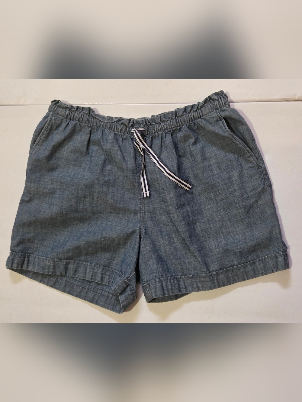 Land's End Kids Girls Size XL (16+) Shorts, Drawstring Waist, 100% Cotton